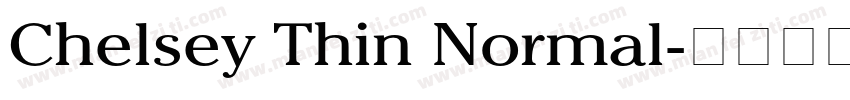 Chelsey Thin Normal字体转换